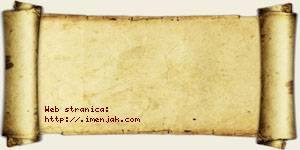 Natalija Tošović vizit kartica